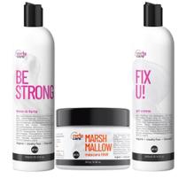 Kit Curly Care - Marshmallow - Fix U E Be Strong 300Ml Kit Curly Care - Marshmallow - Fix U E Be Strong 300Ml