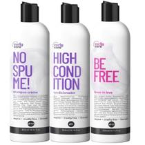 Kit Curly Care No Spume 2x300ml e Leave-in Be Free