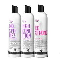 Kit Curly Care No Spume E Leave-In Be Strong 3X300Ml