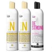 Kit Curly Care Nutrição E Leave-In Be Strong 3X300Ml