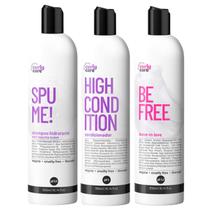 Kit Curly Care Shampoo Condicionador Leave-in Leve Be Free
