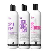 Kit Curly Care Spume E Leave-In Be Strong 3X300Ml