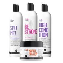 Kit Curly Care - Spume Highcondition Marshmallow E Bestrong