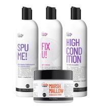 Kit Curly Care - Spume Highcondition Marshmallow E Fix U Kit Curly Care - Spume Highcondition Marshmallow E Fix U