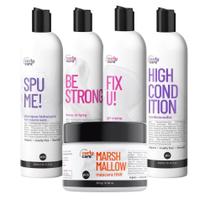 Kit Curly Care SpuMe HighCondition MarshMallow FixU BeStrong