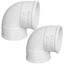 Kit Curva 90 Esgoto Fortlev 40mm 1 1/2 Curta Kit Curva 90 Esgoto Fortlev 40mm 1 1/2 Curta