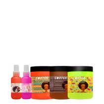 Kit Curvaturas Coiffer p/ Cabelos Crespos e Encarolados