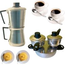Kit Cuscuzeiro Drone Duplo Casal com Cafeteira Italiana de 1/2 litro Extra Forte Mocha Cuscuzeira Alumínio Resistente Kit Cuscuzeiro Drone Duplo Casal com Cafeteira Italiana de 1/2 litro Extra Forte Mocha Cuscuzeira Alumínio Resistente