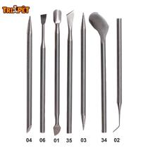 Kit Cutelaria Manicure Pedicure Profissional 7 Instrumentos Inox Kit Cutelaria Manicure Pedicure Profissional 7 Instrumentos Inox