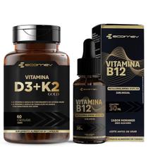 Kit D3 2.000ui K2 Mk7 149 Mcg B12 Metilcobalamina Gotas Ecomev