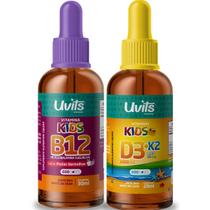 Kit D3 K2 Kids 20ml + Vitamina B12 Kids 30ml - Uvits