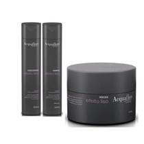 Kit da Da Acquaflora Efeito Liso Shampoo Condicionador E Máscara