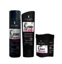 Kit da Hidrabell Ultra Force, condicionador + shampoo + mascara
