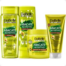 Kit DaBelle Abacate Nutritivo: Shampoo 250ml, Condicionador 200ml, Máscara de Nutrição 400g e Óleo em Creme 190ml Kit DaBelle Abacate Nutritivo: Shampoo 250ml, Condicionador 200ml, Máscara de Nutrição 400g e Óleo em Creme 190ml