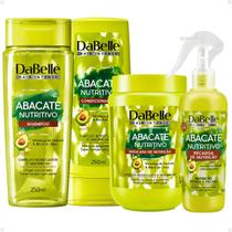 Kit DaBelle Abacate Nutritivo: Shampoo 250ml, Condicionador 200ml, Máscara De Nutrição 800g e Recarga de Nutrição 180ml