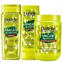 Kit DaBelle Abacate Nutritivo: Shampoo 250ml e Condicionador 200ml+ Máscara De Nutrição 800g