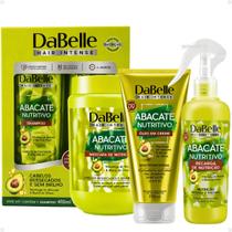 Kit DaBelle Abacate Nutritivo: Shampoo 410ml e Condicionador 175ml+ Máscara De Nutrição 800g, Óleo em Creme 190ml, Recarga de Nutrição 180ml