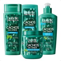 Kit DaBelle Cachos Da Onda: Shampoo 250ml, Condicionador 200ml, Máscara 400g e Creme De Pentear 270g