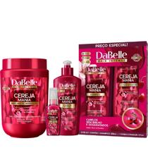 Kit DaBelle Cereja Mania Máscara de Hidratação + Óleo Reparador + Creme para Pentear