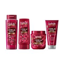 Kit Dabelle Cereja Mania Sh 410+Cond 200+Masc 400G+Ol Cr 190 Kit Dabelle Cereja Mania Sh 410+Cond 200+Masc 400G+Ol Cr 190