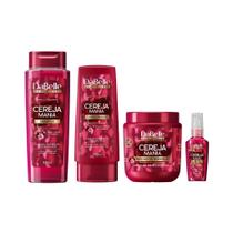 Kit Dabelle Cereja Mania Sh 410+Cond 200+Masc 400G+Oleo 45Ml