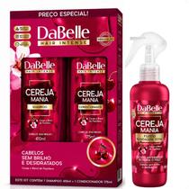 Kit DaBelle Cereja Mania: Shampoo 250ml e Condicionador 200ml + Fluido Blindagem Total 180ml Kit DaBelle Cereja Mania: Shampoo 250ml e Condicionador 200ml + Fluido Blindagem Total 180ml