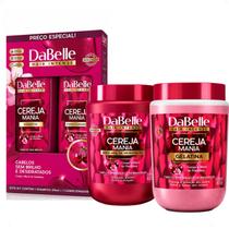 Kit DaBelle Cereja Mania: Shampoo 410ml e Condicionador 175ml + Máscara 800g, Gelatina 800g Kit DaBelle Cereja Mania: Shampoo 410ml e Condicionador 175ml + Máscara 800g, Gelatina 800g