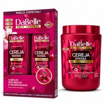 Kit DaBelle Cereja Mania: Shampoo 410ml e Condicionador 175ml + Máscara de Hidratação 800g Kit DaBelle Cereja Mania: Shampoo 410ml e Condicionador 175ml + Máscara de Hidratação 800g