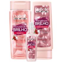 Kit Dabelle Explosão de Brilho + Shampoo 250ml Condicionador 175ml Sérum Selador 75ml 3 Itens Kit Dabelle Explosão de Brilho + Shampoo 250ml Condicionador 175ml Sérum Selador 75ml 3 Itens