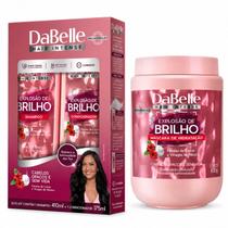 Kit DaBelle Explosão De Brilho: Shampoo 410ml e Condicionador 175ml + Máscara De 800g Kit DaBelle Explosão De Brilho: Shampoo 410ml e Condicionador 175ml + Máscara De 800g