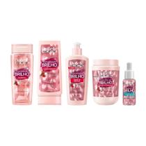 Kit Dabelle Explosão De Brilho Shampoo+Cond+Masc+Creme+Poten