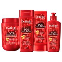 Kit DaBelle Hair SOS Crescimento Shampoo e Condicionador + Máscara 800g + Creme de Pentear 270g