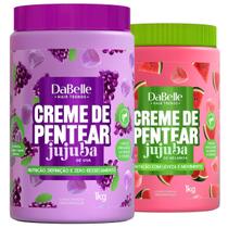 Kit Dabelle Jujuba 2 Cremes de Pentear Melancia + Uva 1Kg