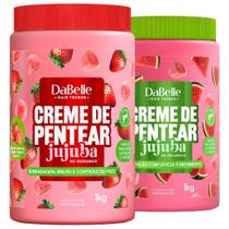 Kit Dabelle Jujuba 2 Cremes de Pentear Morango + Melancia 1Kg Kit Dabelle Jujuba 2 Cremes de Pentear Morango + Melancia 1Kg