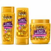 Kit DaBelle Liso Arrasador: Shampoo 250ml e Condicionador 200ml + Máscara De Hidratação 400g