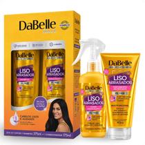 Kit DaBelle Liso Arrasador: Shampoo 375ml e Condicionador 175ml + Fluido Disciplinante 180ml + Tratamento Defrizante 190ml Kit DaBelle Liso Arrasador: Shampoo 375ml e Condicionador 175ml + Fluido Disciplinante 180ml + Tratamento Defrizante 190ml