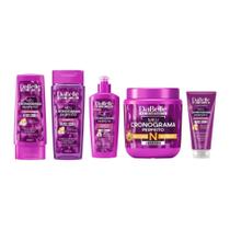 Kit Dabelle Meu Cronograma Perf Shampoo+Cond+Masc+Óleo+Creme