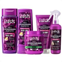 Kit DaBelle Meu Cronograma Perfeito: Shampoo 250ml e Condicionador 200ml + Máscara de Hidratação, Óleo em Creme, Selante