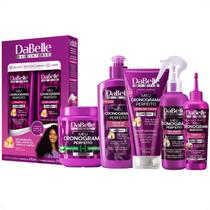 Kit DaBelle Meu Cronograma Perfeito: Shampoo 410ml e Condicionador 175ml + Máscara de Hidratação, Creme de Pentear, Óleo em Creme, Selante, Tônico