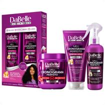 Kit DaBelle Meu Cronograma Perfeito: Shampoo 410ml e Condicionador 175ml + Máscara de Reconstrução, Óleo em Creme, Selante