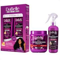 Kit DaBelle Meu Cronograma Perfeito: Shampoo 410ml e Condicionador 175ml + Máscara de Reconstrução, Selante