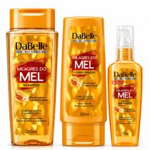 Kit DaBelle Milagres Do Mel: Shampoo 250ml, Condicionador 200ml e Óleo Reparador 75ml