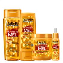 Kit DaBelle Milagres Do Mel: Shampoo 250ml e Condicionador 200ml + Máscara De Hidratação 400g + Dose Milagrosa 60 ml