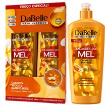 Kit DaBelle Milagres Do Mel: Shampoo 410ml e Condicionador 175ml + Creme De Pentear 550g Kit DaBelle Milagres Do Mel: Shampoo 410ml e Condicionador 175ml + Creme De Pentear 550g