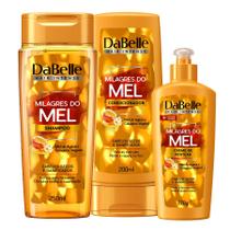kit Dabelle Milagres do mel Shampoo Condicionador Creme de Pentear kit Dabelle Milagres do mel Shampoo Condicionador Creme de Pentear
