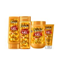 kit Dabelle Milagres do mel Shampoo Condicionador Òleo em creme Máscara 1kg