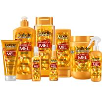 Kit Dabelle Milagres Mel + Shampoo 410ml Finalizadores Tratamento Completo 8 Itens