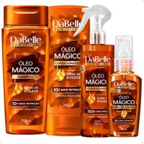 Kit DaBelle Óleo Mágico Blend 10 Óleos: Shampoo 250ml, Condicionador 200ml, Fluido Nutritivo 200ml e Óleo Mágico 45ml