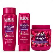 Kit DaBelle Resgata Fios: Shampoo 250ml e Condicionador 200ml + Máscara De 400g