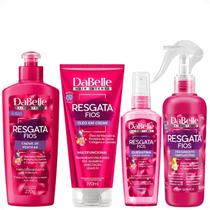 Kit DaBelle Resgata Fios: Tratamento Obrigatório+ Queratina Líquida, Creme De Pentear, Óleo Em Creme